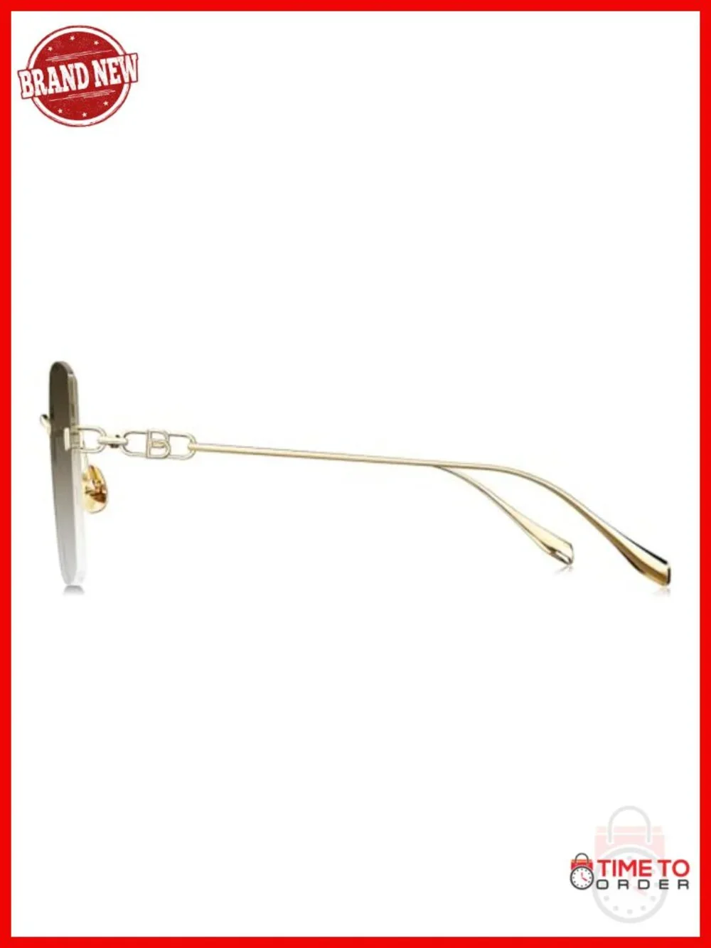Oversized Square Titanium Sunglasses UV400